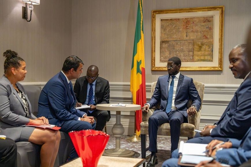 Sénégal : le président Bassirou Diomaye Faye tient des audiences stratégiques à Washington