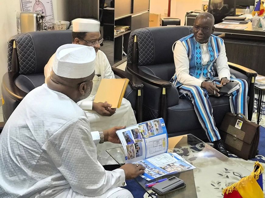 Tchad : Le Ministre de l'Aménagement du Territoire reçoit la société GELPAZ IMMO S.A.