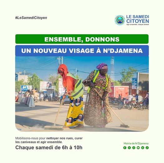 N'Djaména : La Mairie appelle à une mobilisation générale pour le nettoyage de la ville ce samedi