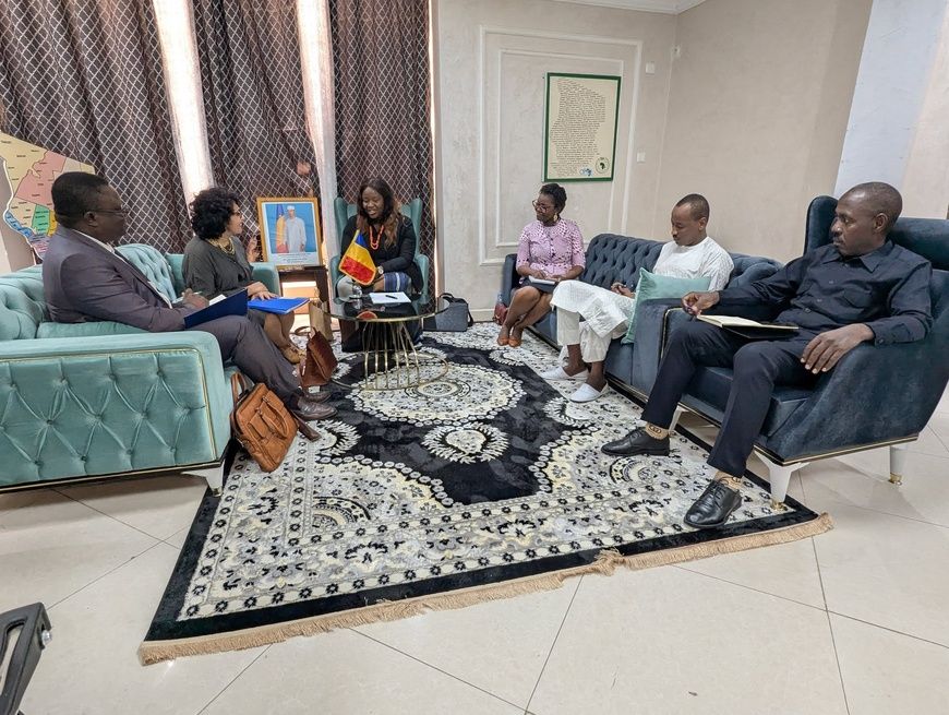 Tchad : La ministre de la Femme et de la Petite Enfance s'entretient avec la coordinatrice Genre de l'ONU