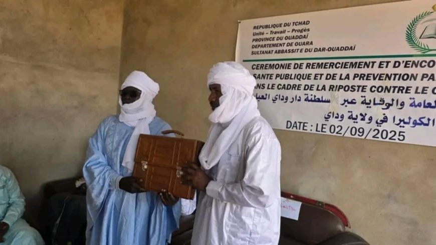 Tchad : le sultanat du Ouaddaï honore le président et le ministre de la Santé pour la lutte contre le choléra