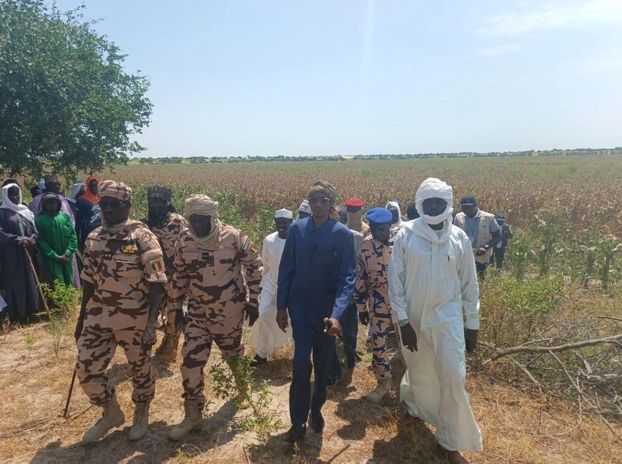 Tchad : Visite conjointe du délégué général de la province du Lac et du PAM sur les aménagements agricoles