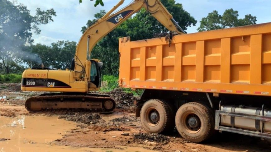 Tchad : nettoyage de la route hôpital de Moundou-Lycéee Adoum Dallah