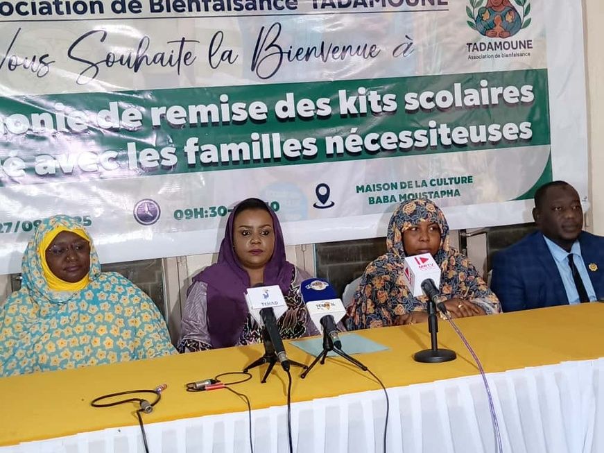 Tchad : Tadamoune encourage les enfants issus de familles vulnérables en leur offrant des kits scolaires