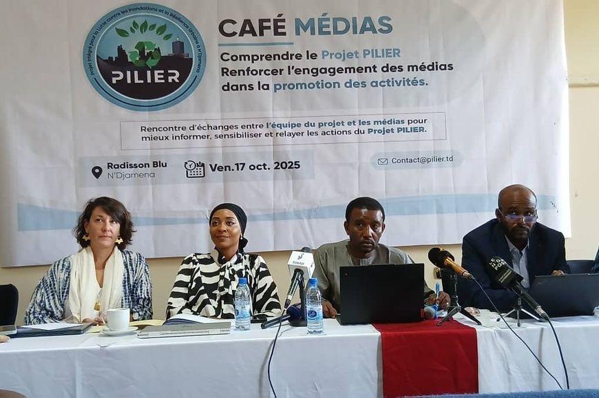 Tchad : Le Projet PILIER présente ses réalisations contre les inondations aux médias