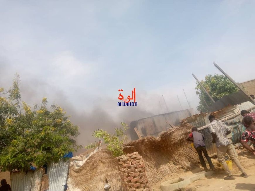 Tchad : à N'Djamena, incendie domestique dans le 9e arrondissement, quartier Walia Hadjaraï