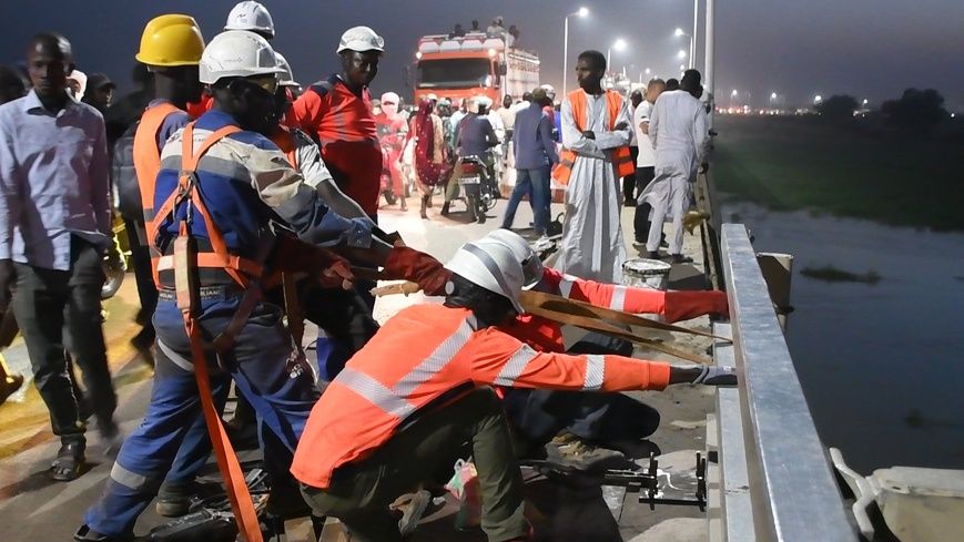 Tchad : Travaux d’entretien achevés sur le pont à double voie après l’accident du gros porteur
