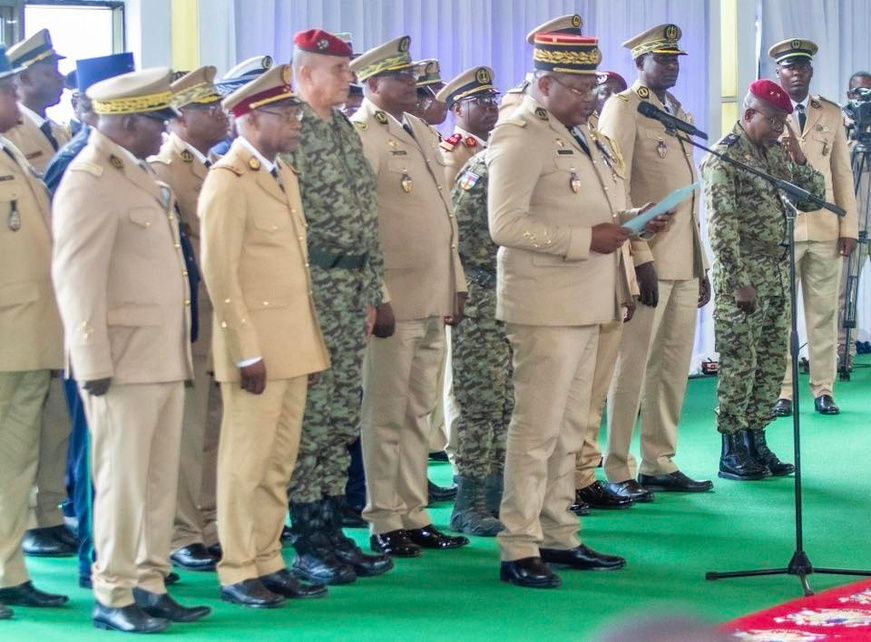 Bangui : Les Forces Armées Centrafricaines présentent leurs vœux au couple présidentiel