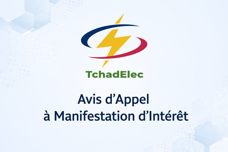 Tchad : Appel à Manifestation d'Intérêt pour le recrutement d'un Cabinet Comptable (Projet PAAET/TchadElec)