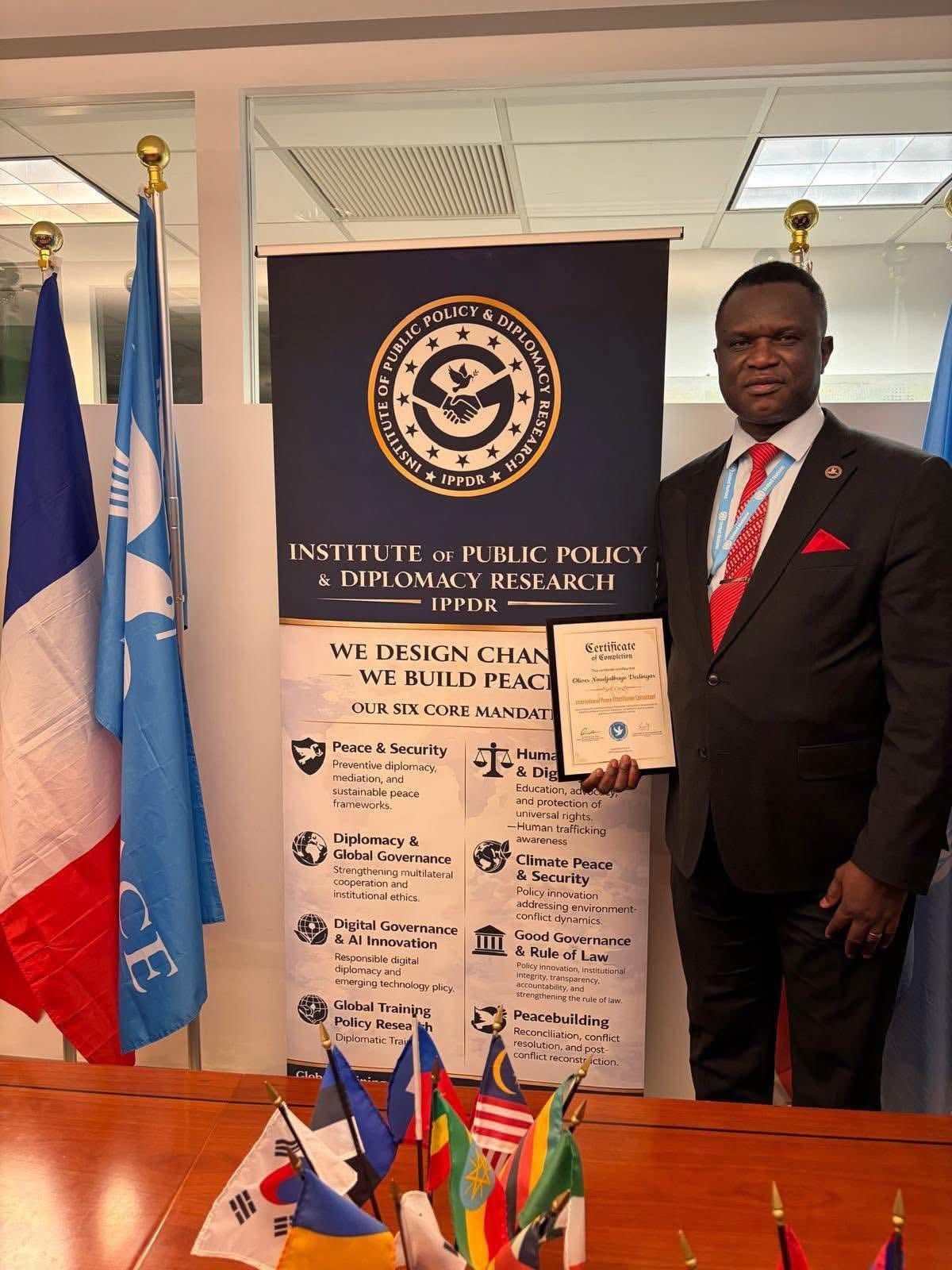 Olivier Noudjalbaye Dedingar : Ambassadeur Mondial de la Paix, un leadership africain en émergence