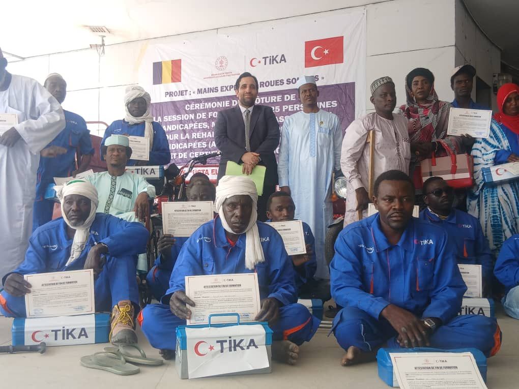 Inclusion sociale au Tchad : TIKA soutient la formation des personnes handicapées