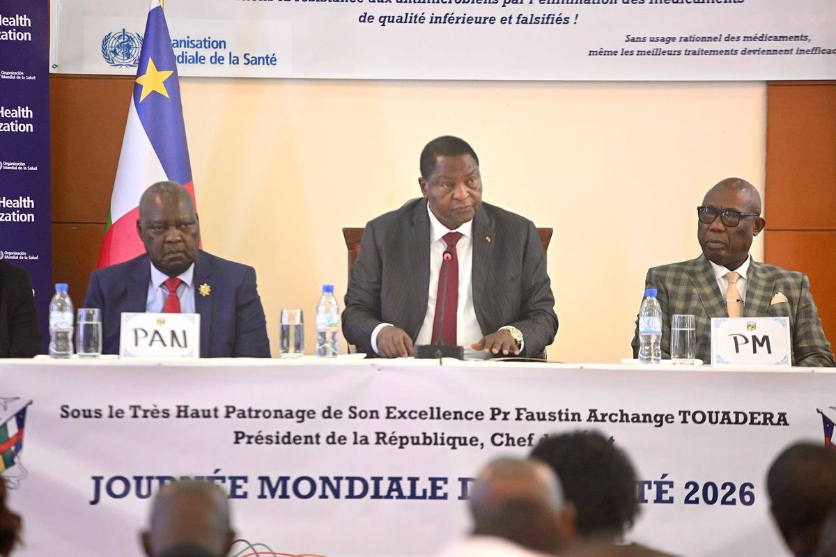 RCA : le président Touadéra déclare la guerre aux médicaments illicites