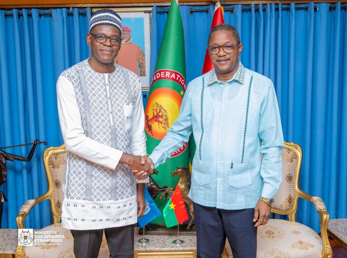 Burkina : le chef du Bureau de l’ONUDC échange avec le chef de la diplomatie burkinabè