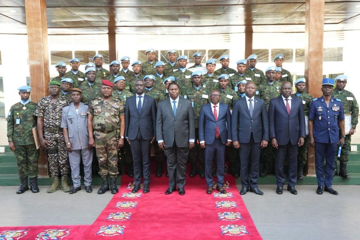 Centrafrique : hommage au contingent rwandais de la Minusca