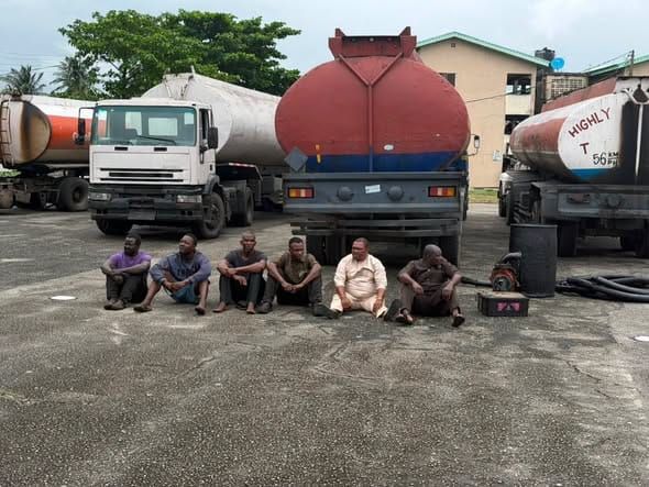 Démantèlement d'un site de Bunkering illégal à Lagos : six suspects arrêtés