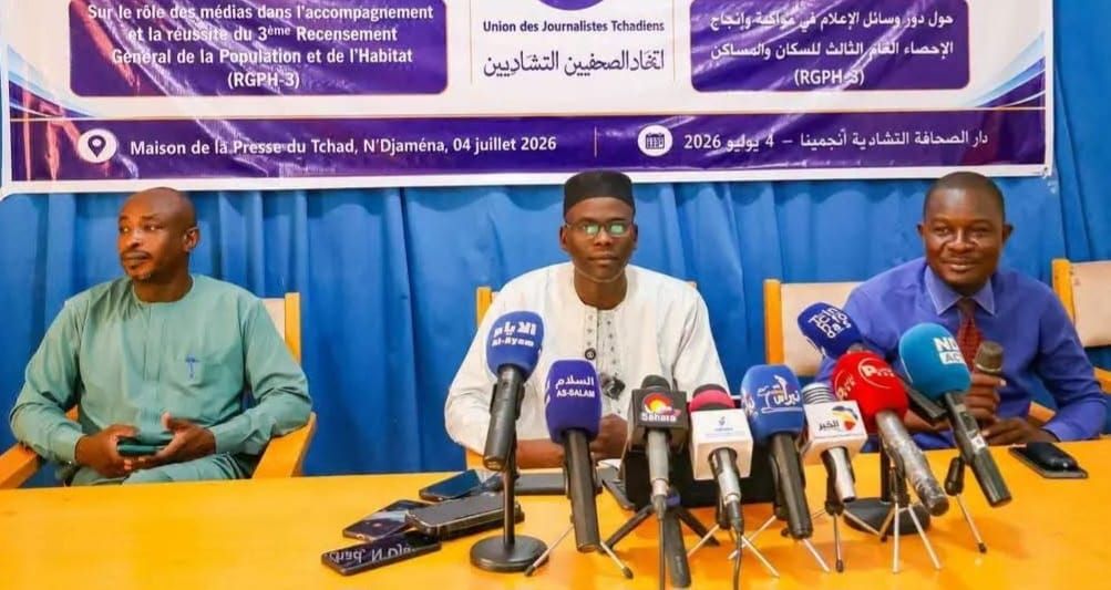 Tchad : l'UJT appelle à mieux impliquer les médias pour la réussite du RGPH3