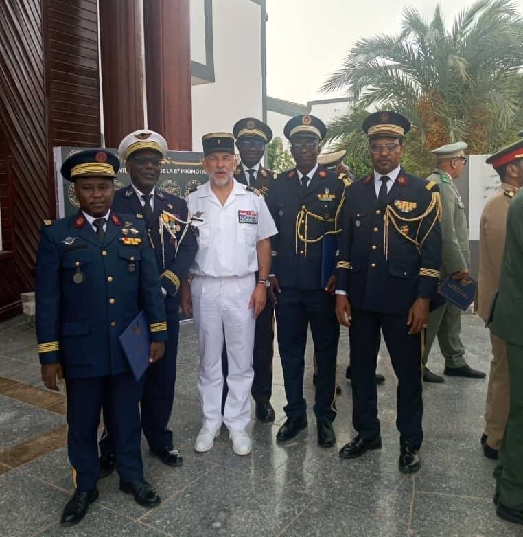 Cinq officiers Tchadiens diplômés du collège de défense du G5 Sahel