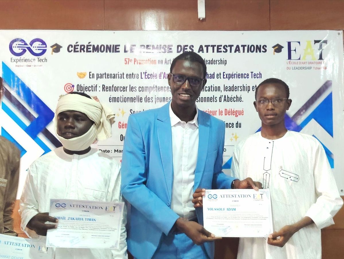 Tchad : 86 jeunes diplômés de l'École d'Art Oratoire et de Leadership à Abéché