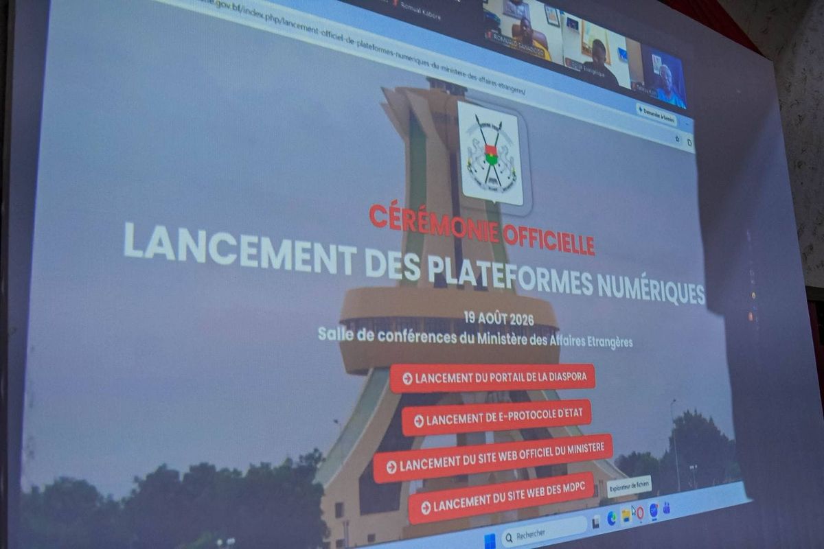 Burkina Faso : le ministère des Affaires étrangères lance trois plateformes numériques pour moderniser ses services