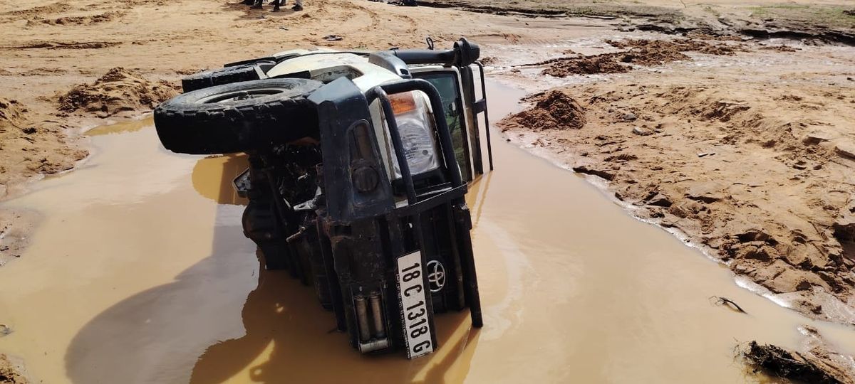 Tchad : un véhicule humanitaire emporté par les eaux au Sila