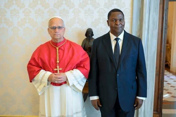 Visite officielle au Vatican : le pape Léon XIV s'entretient avec le président Faustin Archange Touadéra