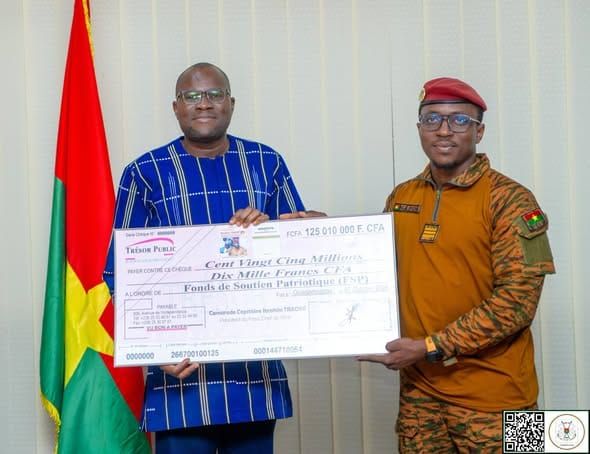 Burkina Faso : plus de 125 millions de FCFA versés au Fonds de soutien patriotique grâce aux ouvrages révolutionnaires