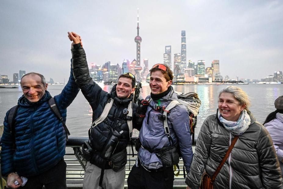 From the Alps to Shanghai: Two French Travelers Complete Epic 518-Day Trek Across Eurasia