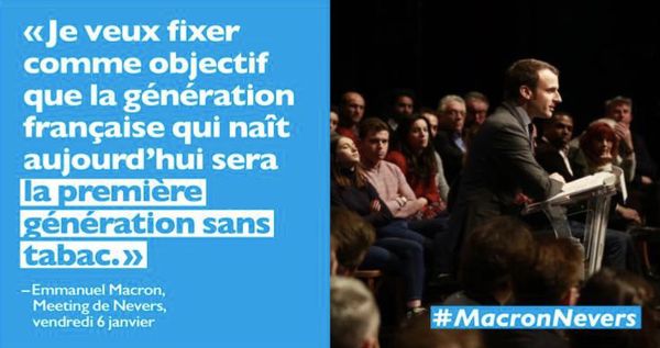 "Afrique sans tabac" soutien la candidature d'Emmanuel Macron