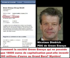 Blanchiment d’argent sale au Grand Bara: Comment la société Green Enesys qui ne dispose que d'un patrimoine financier de 18 000 euros peut-elle investir 360 millions d'euros dans le projet de la centrale solaire de 300 MW du Grand Bara ?