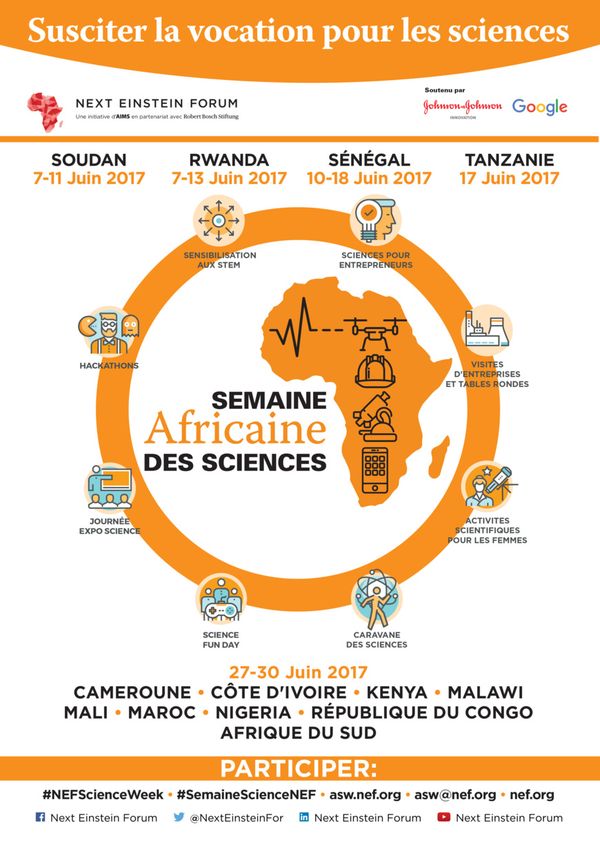 Le Next Einstein Forum lance la toute première Semaine Africaine des Sciences