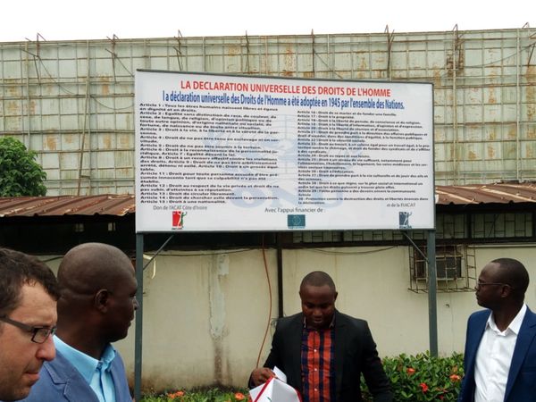 Promotion des droits de l’Homme en Côte d’Ivoire : Une stèle pour sensibiliser le monde éducatif