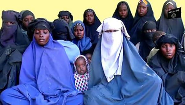 Capture d'écran réalisée à partir d'une vidéo diffusée le 15 janvier 2018 par le groupe jihadiste nigérian Boko Haram montran