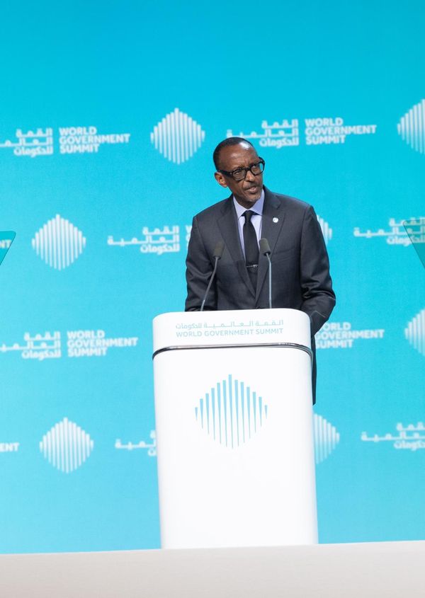 Unlimited potential. Paul Kagame, President of Rwanda, addresses the World Government Summit in Dubai. Should Africa become a