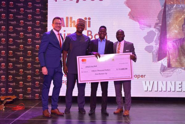 Alhaji siraj Bah, premier finaliste du prix Anzisha 2018