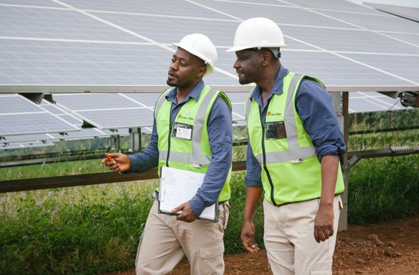 Un champ d’éoliennes au Rwanda (Power Africa). © DR