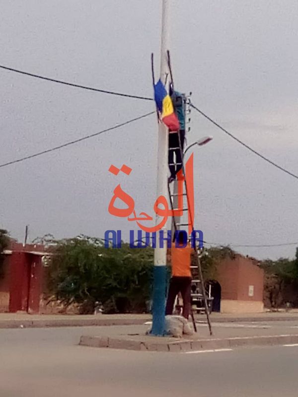 Tchad : préparatifs à Abéché pour l'accueil du président de la République. © Alwihda Info