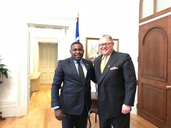 Brice Dimitri Bayendissa et Jacques Chabon.