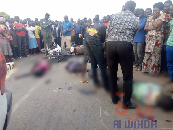 Tchad : 2 morts dans un violent accident de moto à Moundou. © Golmen Ali/Alwihda Info