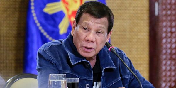 Le président philippin Rodrigo Duterte au palais présidentiel de Malacanang à Manille le 12 mars. Richard Madelo / Division d