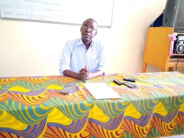 Le président du Collectif tchadien contre la vie chère (CTVC), Dingamnayal Nely Versinis. © Kelvin Mendig-lembaye Djetoyo/Alw