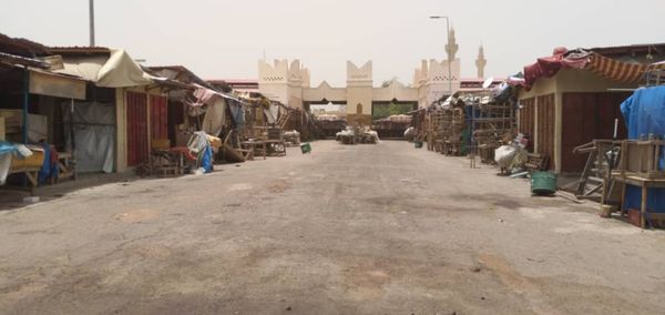 Une rue menant au grand marché de N'Djamena, au Tchad. © Djibrine Haïdar/Alwihda Info