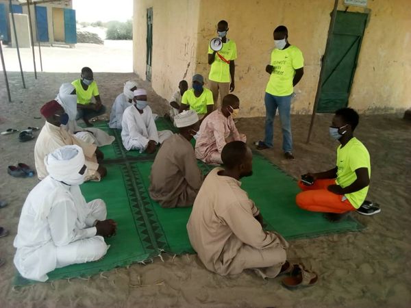 Une association des chômeurs et la Mairie de Mairie de Massakory sensibilisent contre la covid- 19 : ©️ Mbainaissem Gédéon Mb