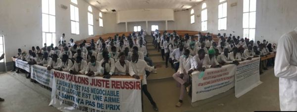 Tchad : à l'Université Adam Barka, les étudiants de médecine maintiennent leur grève. © DR