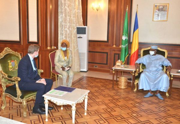 Tchad : une délégation de Glencore reçue par Idriss Déby, le 3 août 2020. © PR