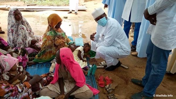 Des patients dans un centre de santé à Abéché, fin août 2020. © Abba Issa/Alwihda Info
