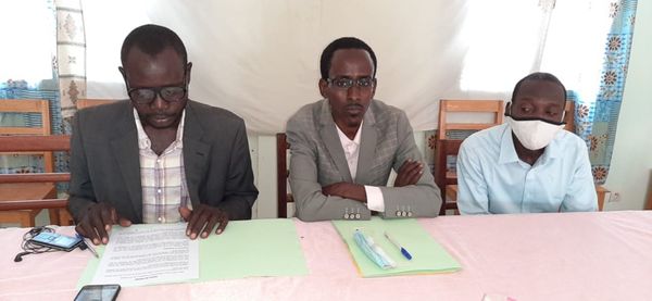 Les membres de la Coordination nationale des jeunes pour la paix et le développement (CONAJEPDT). © Malick Mahamat/Alwihda In