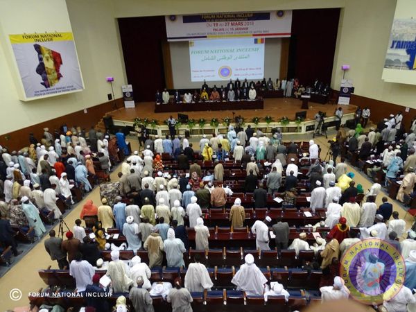 Le Forum national inclusif à N'Djamena le 22 mars 2018. © Forum National Inclusif