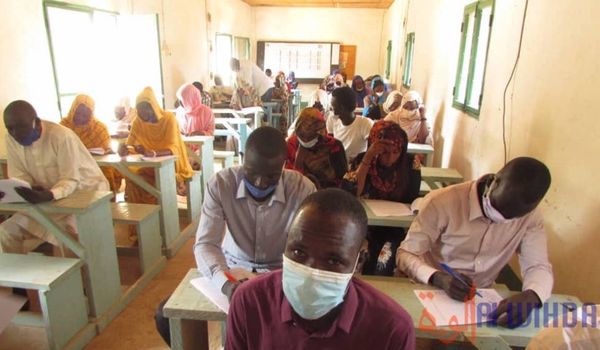 Tchad : début des tests d’entrée à l’École de formation des sciences de la santé de Mongo. © Abdoussamat Mahamat Djouma/Alwih