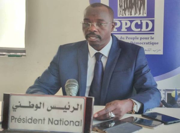 Le président national de Parti du peuple pour le changement démocratique (PPCD), Abdraman Mahamat Abba. © Malick Mahamat/Alwi