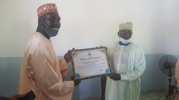 Tchad : Vitre Claire distingué pour ses efforts de lutte contre la Covid-19 et le paludisme. © Mahamat Abdraman Ali Kitire/Al